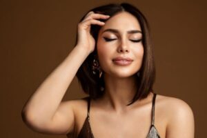 beautiful woman with bob hairstyle